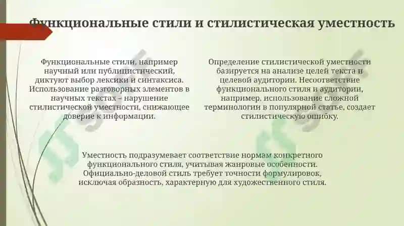 Стилистическая норма и ошибка 4