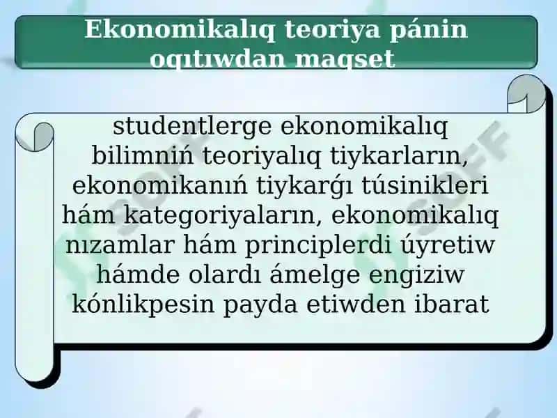 iqtisodiyot nazariyasi 1-mavzu 4