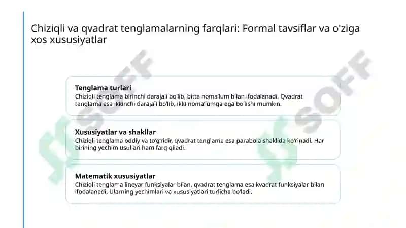 Chiziqli tenglama qvadrat tenglama 4