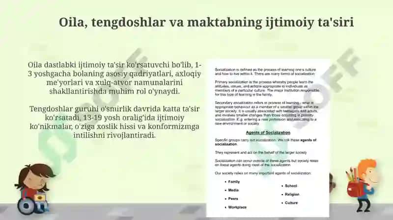Shaxsning ijtimoiylashuvida tarbiyaning òrni 4
