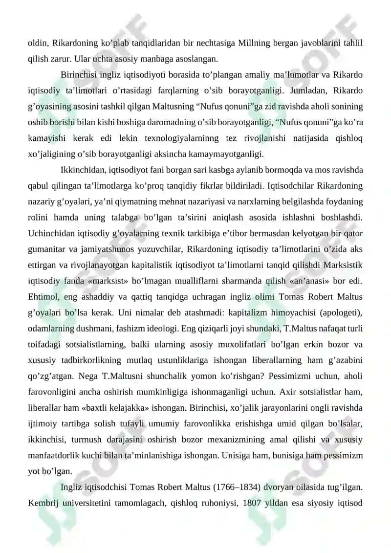 J.S. Millning iqtisodiy qarashlari 4