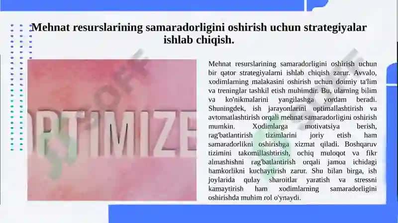 Ishchi kuchi xarajatlarini tahlil qilish 4