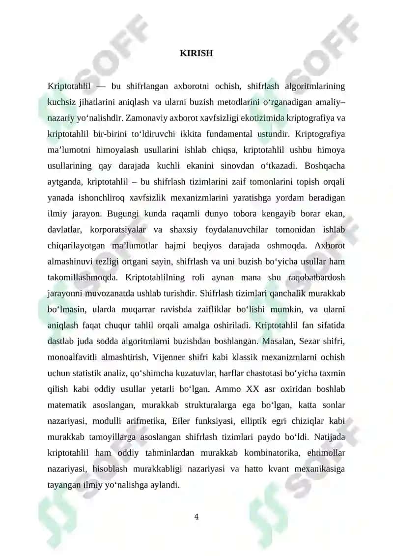 Kriptotahlil shifrlash usullarini buzish metodlari 4