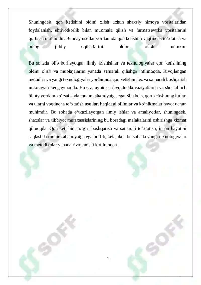 QON KETISHI TURLARI, VAQTINCHA TO’XTATISH USULLARI 4
