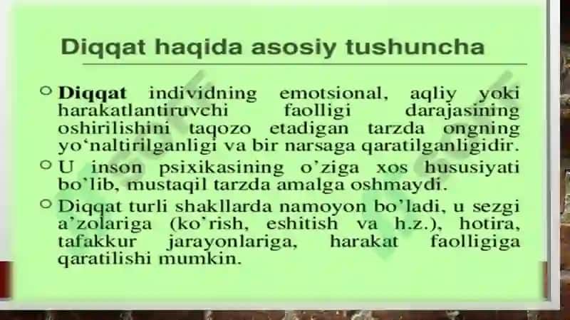 Diqqat  psixologik jarayon sifatida 4