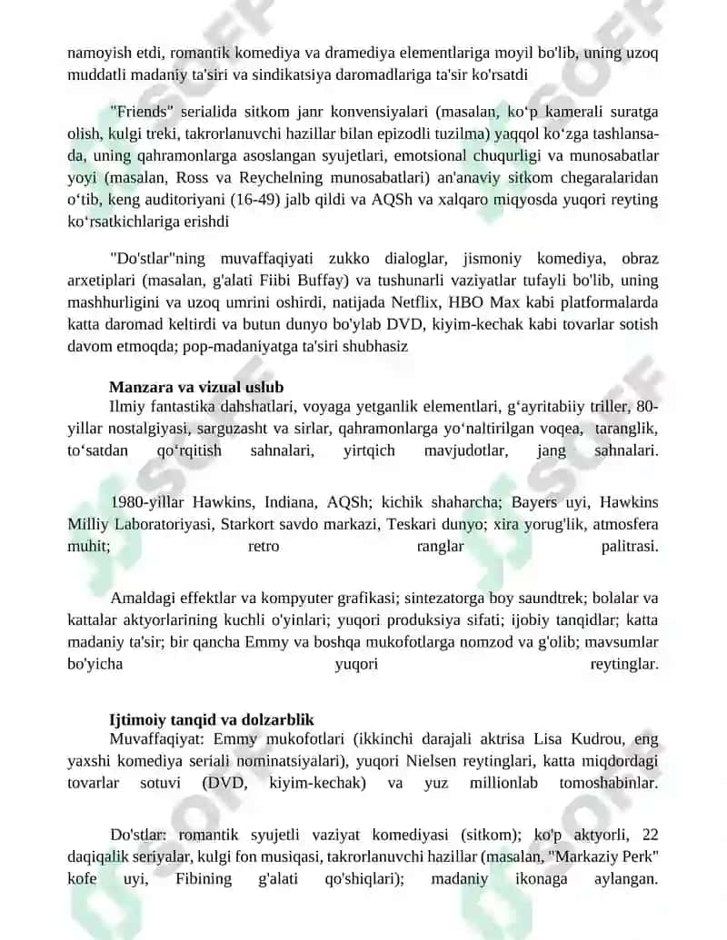 Do'stlar janri uning ijro xususiyatlari 4