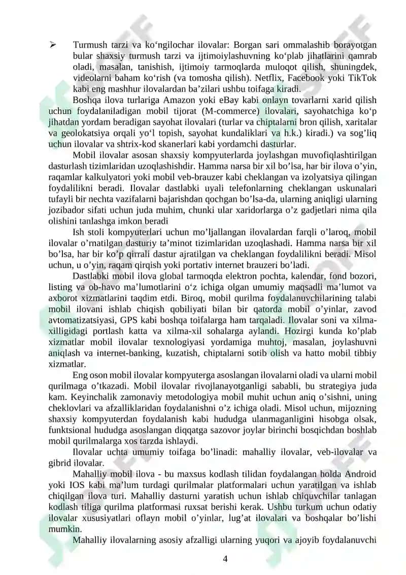 Gul do'koni kurs ishi Dasturi bilan birga 4