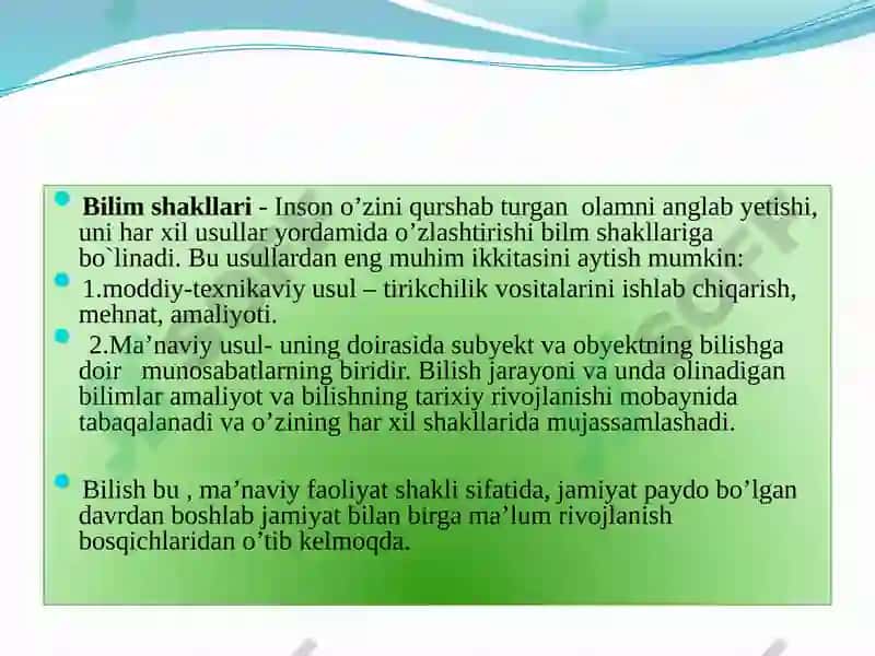 Bilim va uning asosiy shakllari 4