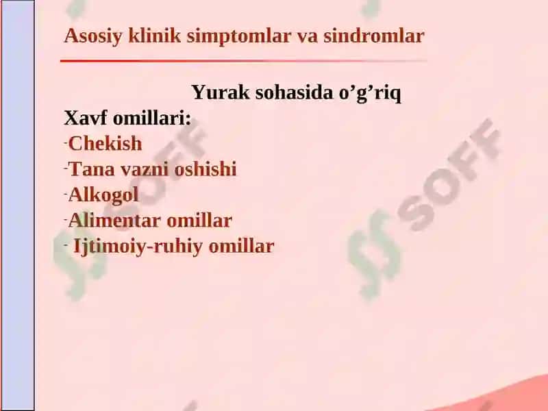 Asosiy klinik simptomlar va sindromlar 4