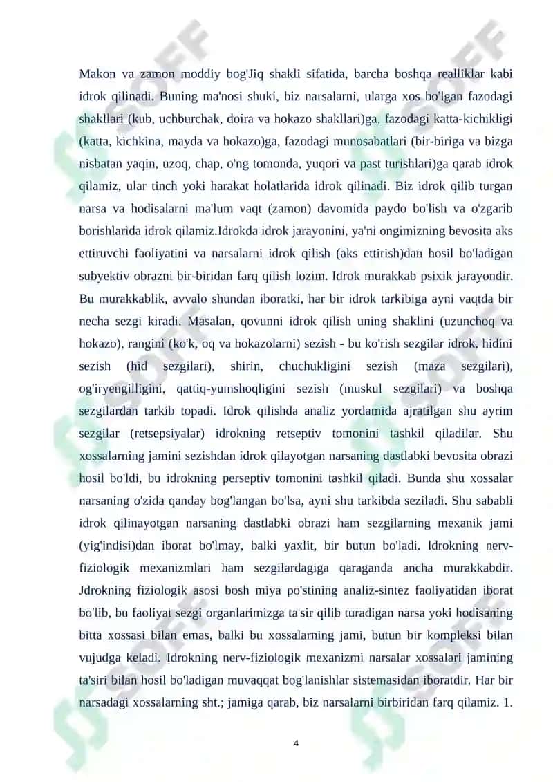 “HARAKAT IDROKINI O’RGANISH METODIKASI” 4