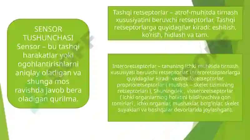 SENSOR JARAYONLARDA PSIXOFIZIOLOGIY 4