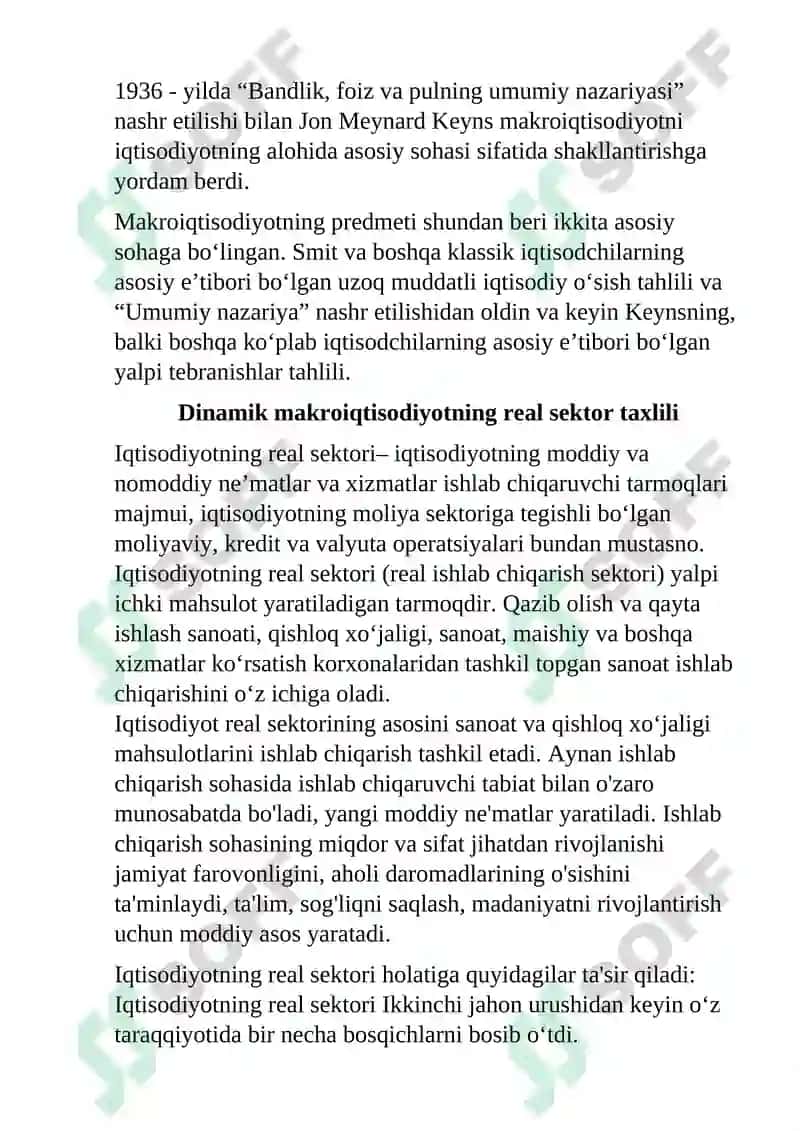 Dinamik makroiqtisodiyot 4