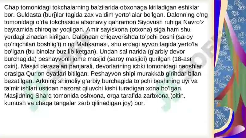O’zbek Xonliklari Me’morchiligi 4