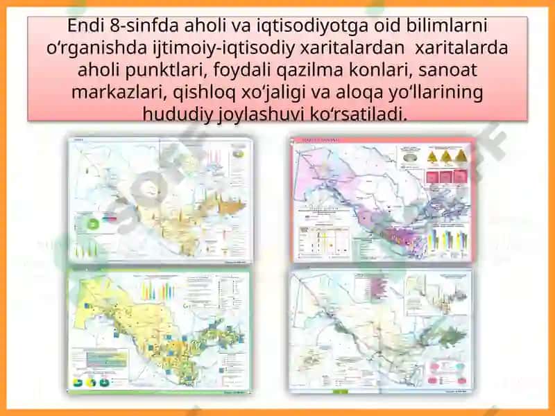 IJTIMOIY-IQTISODIY XARITALAR 4