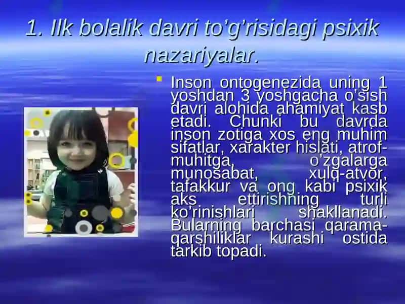 Ilk bolalik davrining rivojlanishi 4
