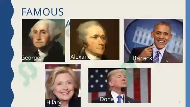 "FAMOUS AMERICANS AND JOBS IN THE USA" 4