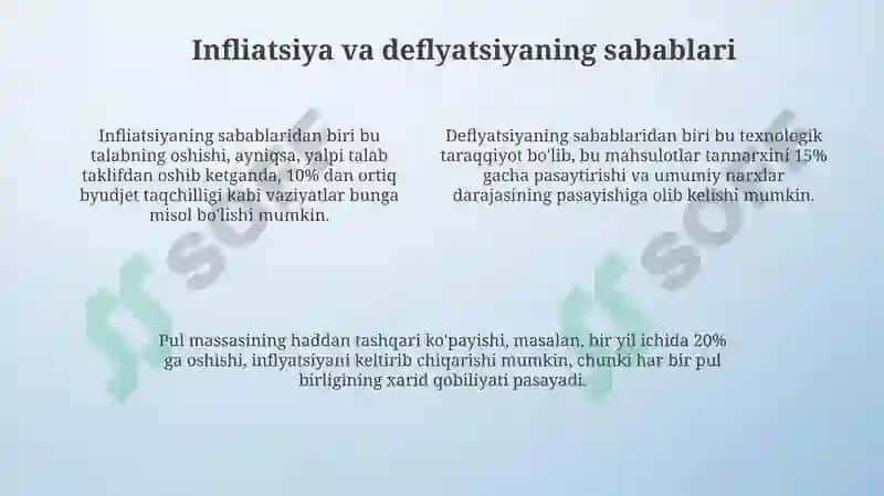 Infliatsiya va deflyatsiya 4