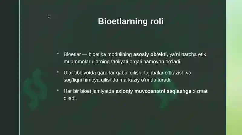 Bioetlar bioetika 4