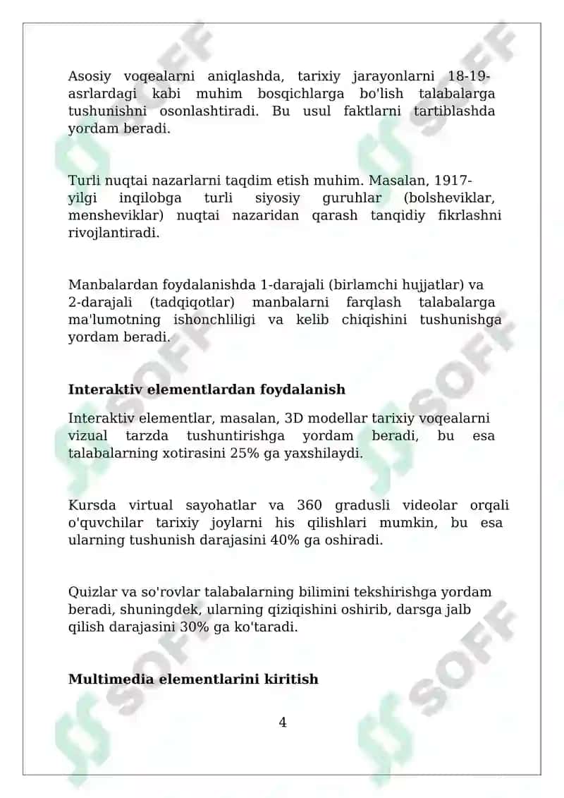 CourseLab dasturida tarix darslarini loyihalash 4