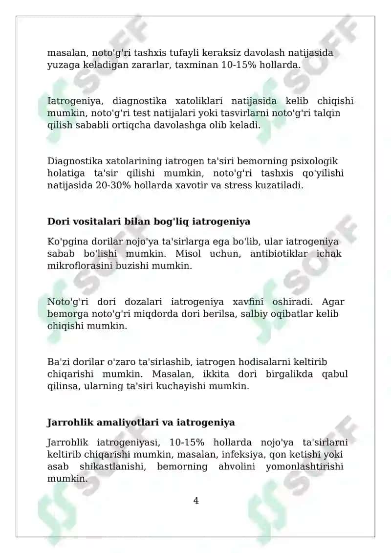 Yatrogeniya muammolari 4