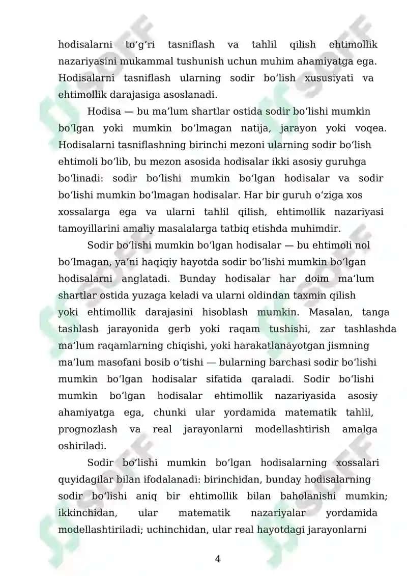 Hodisalar Nazariyasi 4