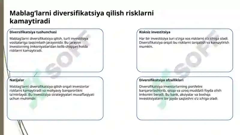 Kapital mablag‘larni optimal taqsimlash masalasi 4