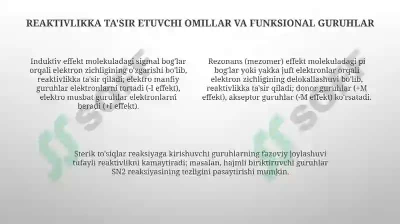 Organik Kimyo Asoslari 4
