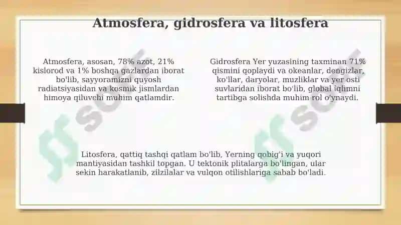 Yer va uning tabiiy xususiyatlari 4