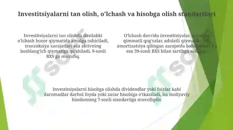 Moliyaviy investitsiyalar va ularning hisobi 4