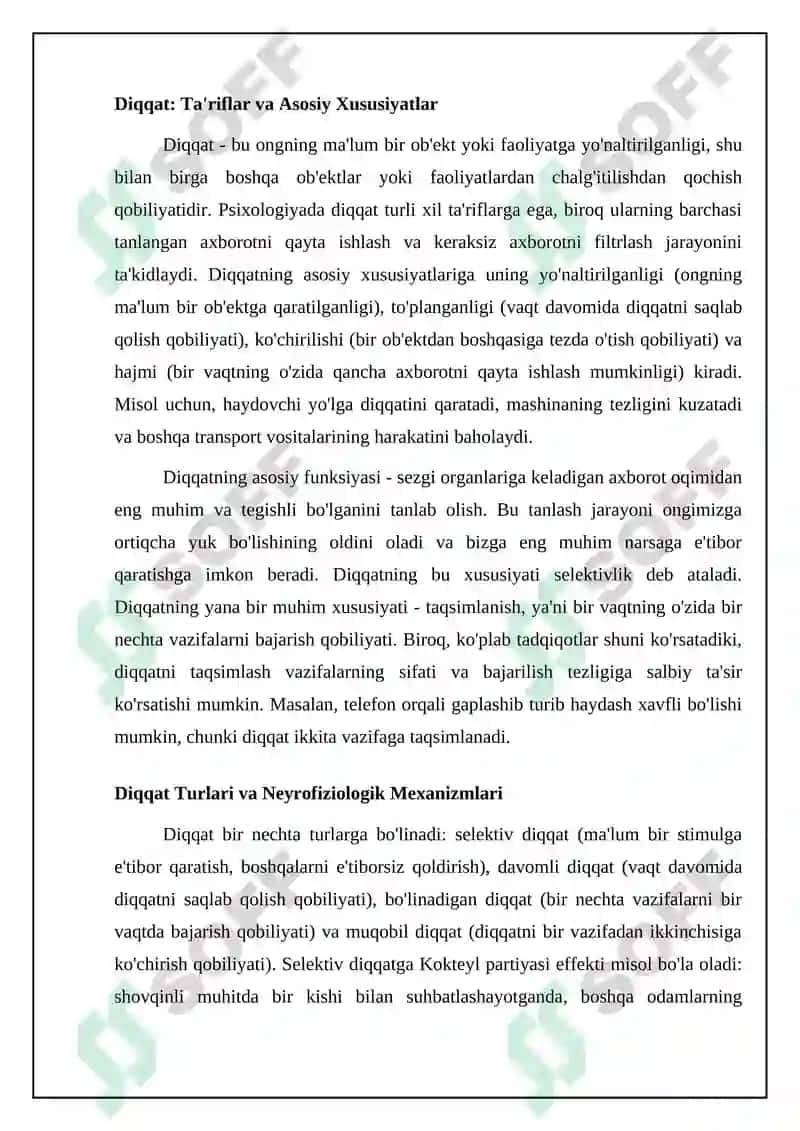 Diqqat haqida tushuncha 4