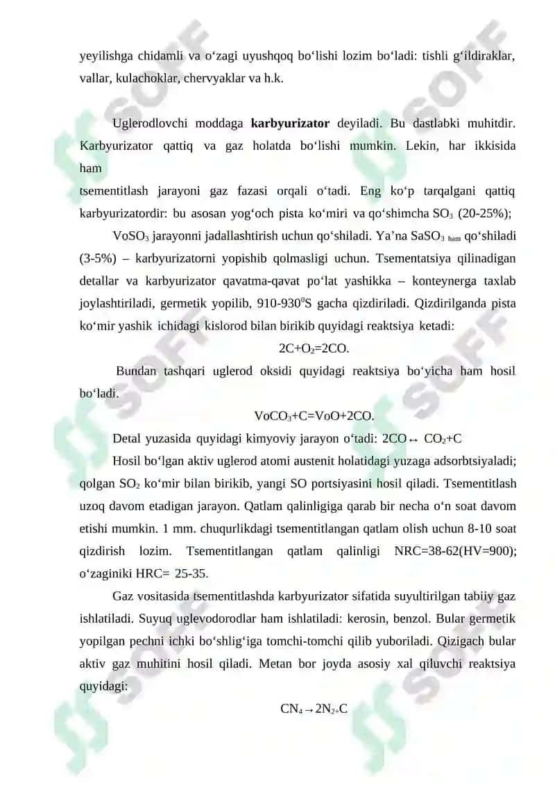 Po’latlarni termik ishlash rejimi 4