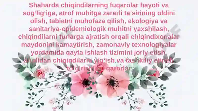 Shahar muhitida gigenik standardlari 4