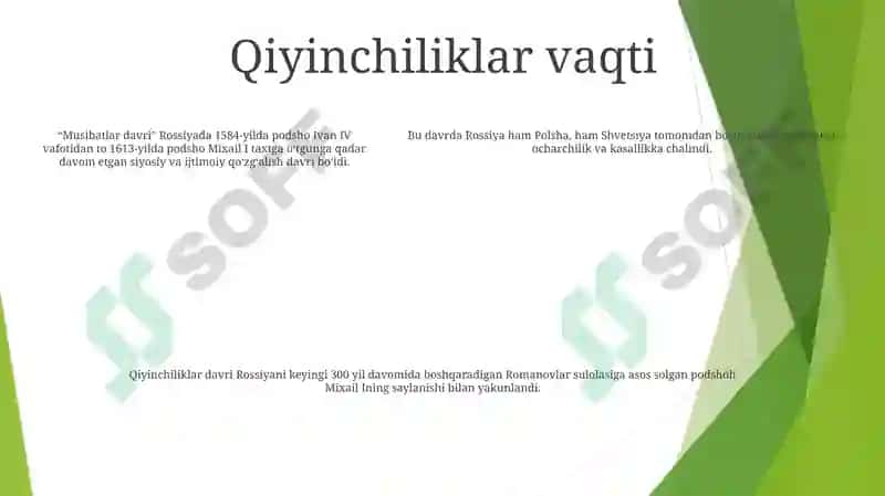 Xvi Xvii Asr Birinchi Yarmida Rus Davlati 4