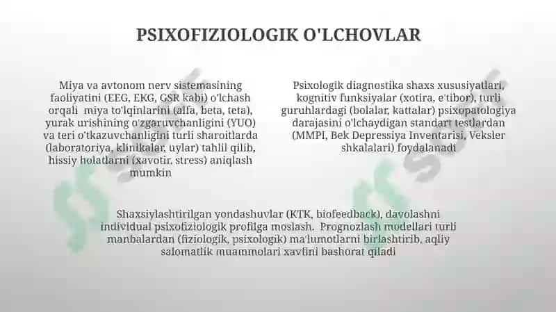 Psixologik diagnostika va ularning imkoniyatlari 4