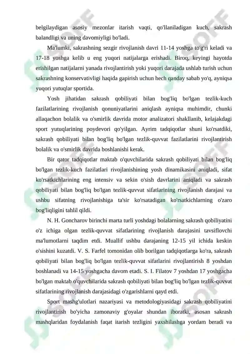 Sakrash qobiliyati va uning asosiy tarkibiy qismlari 4