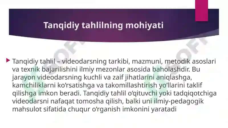 INTERNET TARMOG‘IDAGI VIDEODARSLAR TANQIDI 4