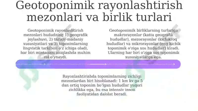 Geotopnimik rayonlashtirish masalalari 4