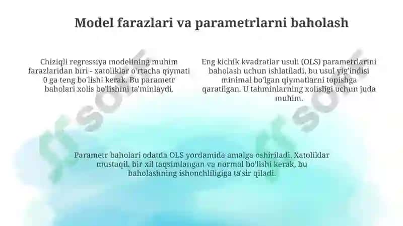 Chiziqli regressiya modeli 4