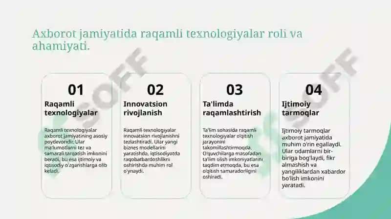 Axborot jamiyati va uning xususiyatlari 4