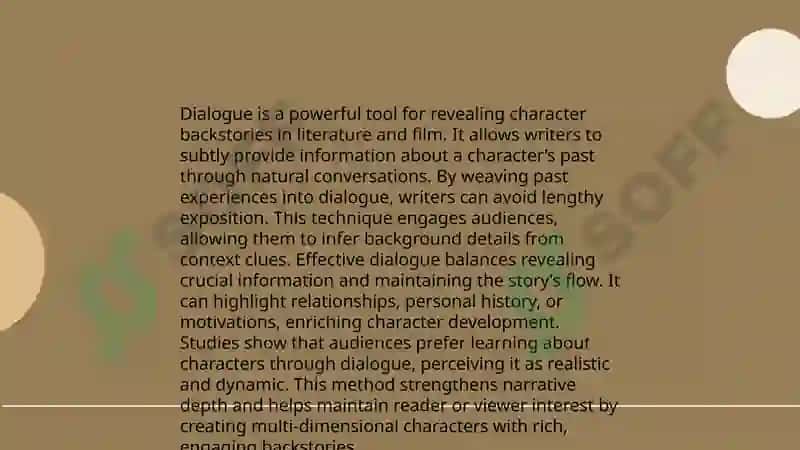 Exploring Character Traits through Dialogue 4