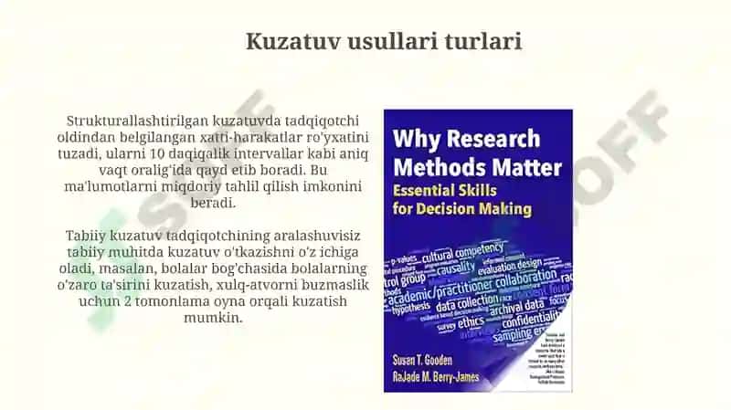 Kuzatuv va eksperimental usullar 4