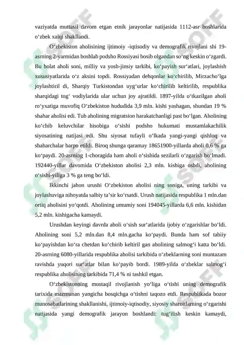 XIX - XX ASRLARDA DEMOGRAFIK TADQIQOTLAR 4
