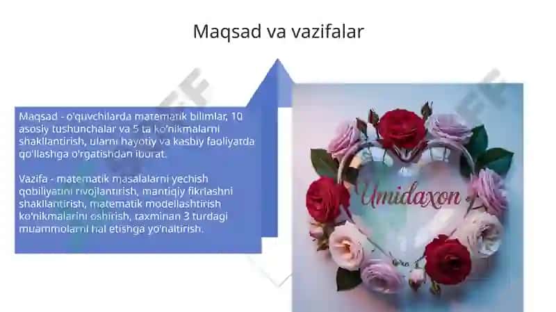 Matematika oʻqitish metodikasi 4