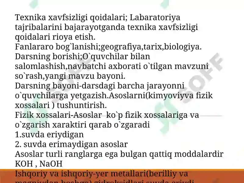 Asoslarning olinishi va xossalari 4