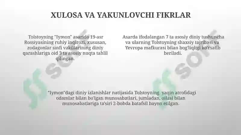 Tolstoyning “Iztirob” asari 4