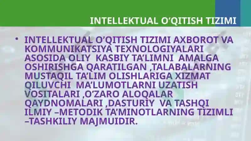 Intellektual Tizim 4