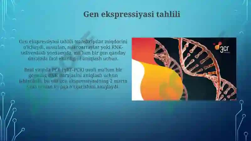 Genstrukturasini o'rganish metodlari 4