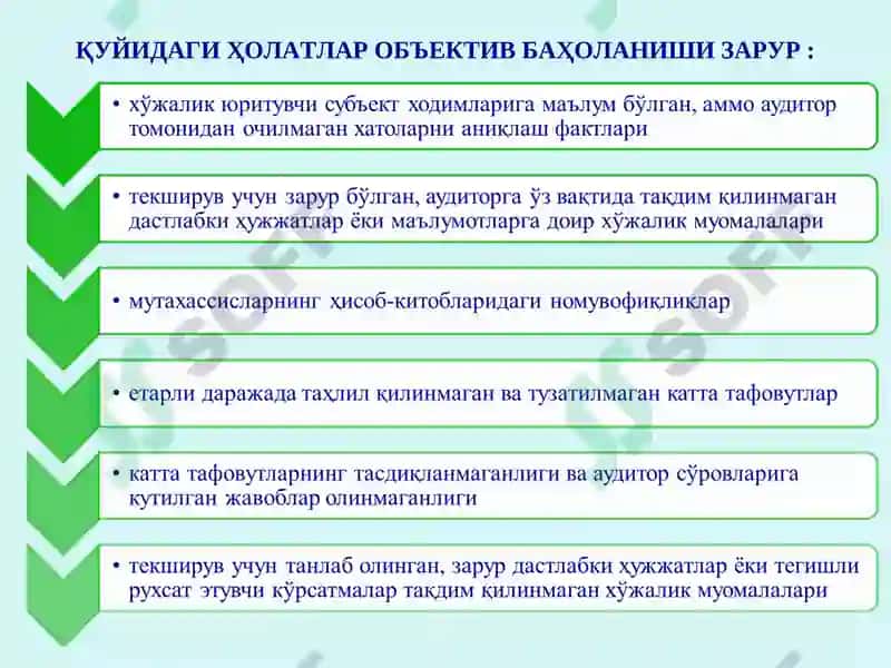Аудиторлик текширувлар 4