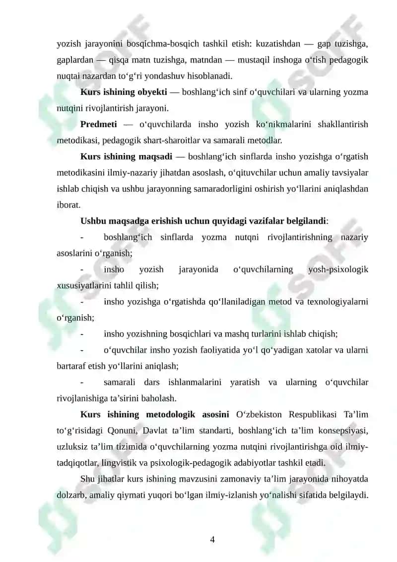 Boshlang`ich sinflarda insho yozishga o`rgatish 4