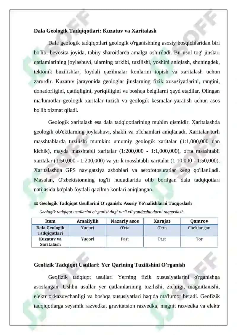 Geologik Tadqiqot Usullari 4